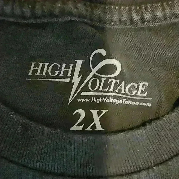 High Voltage Tattoo T Shirt 2xl Hollywood - Picture 3 of 5